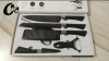 6 Pics  Knife Set Non-Stick Coating Stainless Steel